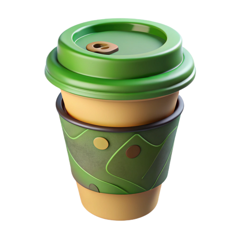 impressive classic Biodegradable Coffee Cup with Lid Transparent authentic png