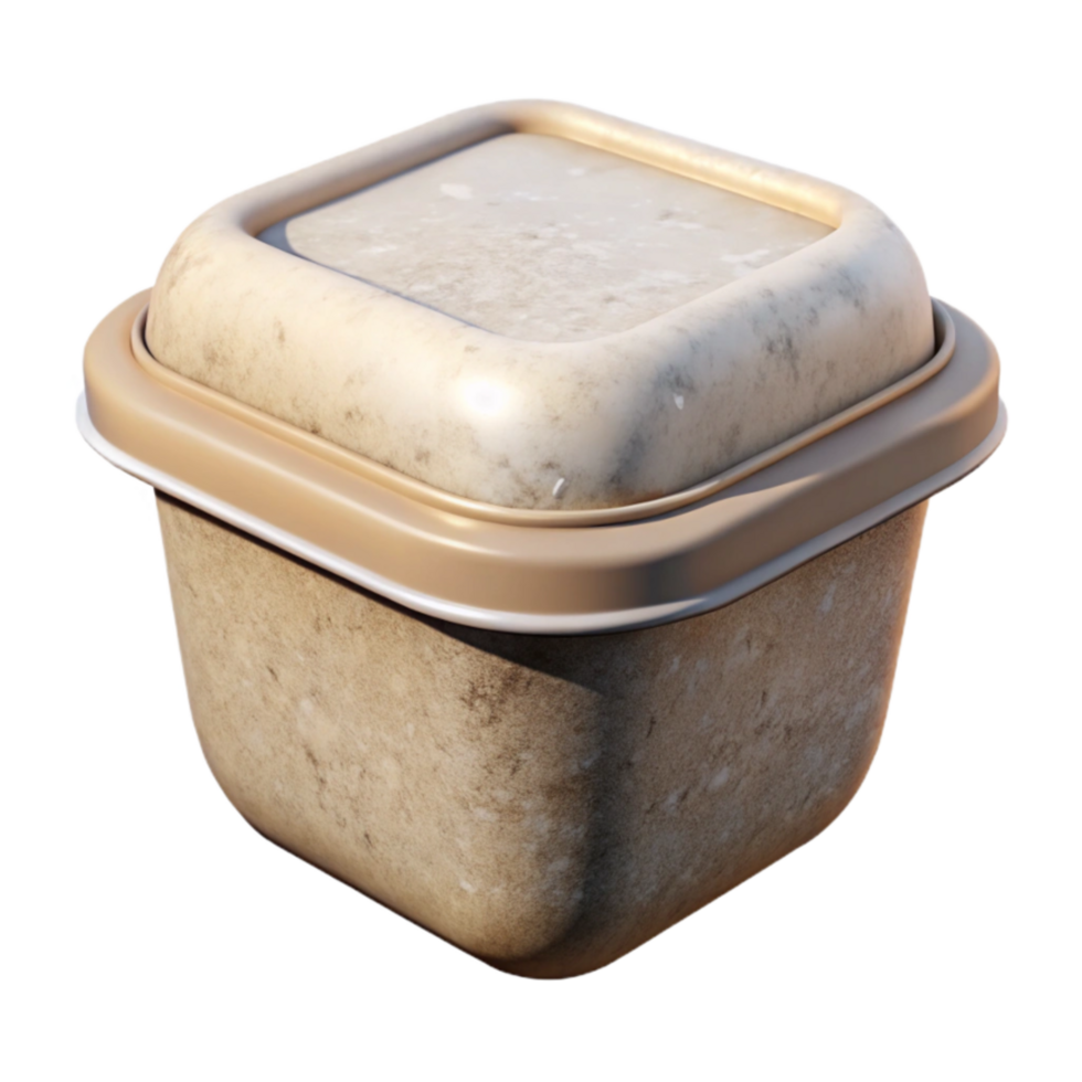 stunning classic Biodegradable Food Container Front View Transparent Background detailed png