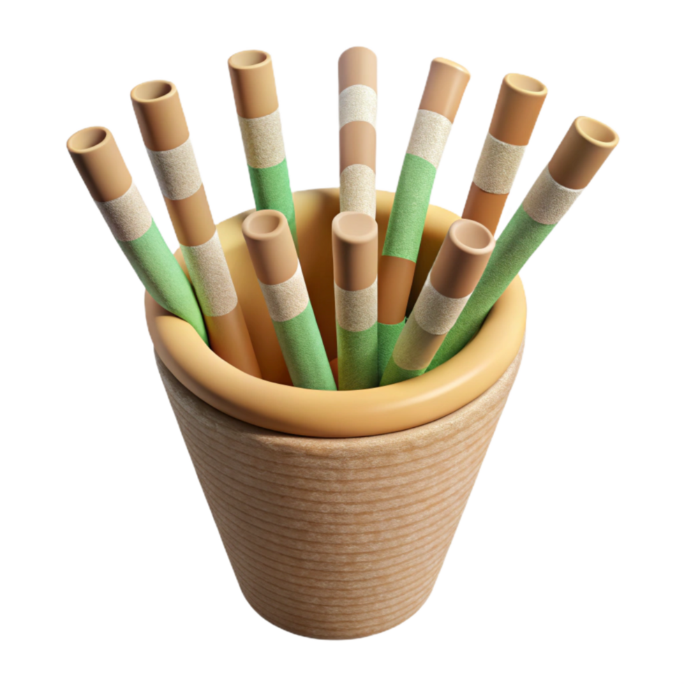 magnificent traditional Biodegradable Straws Top View Transparent high quality png