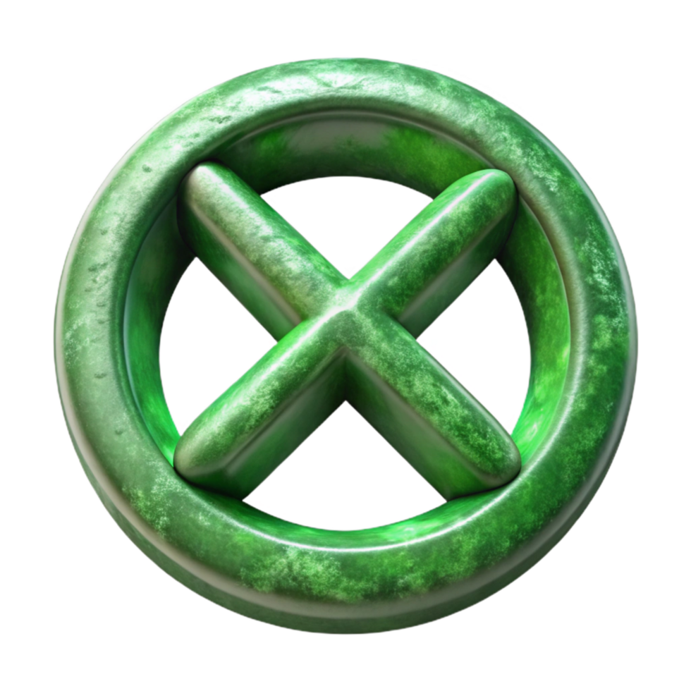 impressive rustic Bioethics Symbol Green Transparent Background high resolution png
