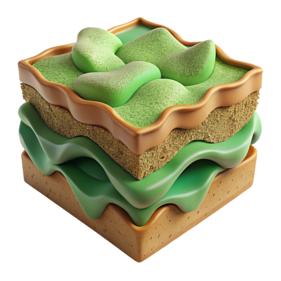 extraordinary classic Biofilm Layers Brown and Beige Texture Isolated 4K png