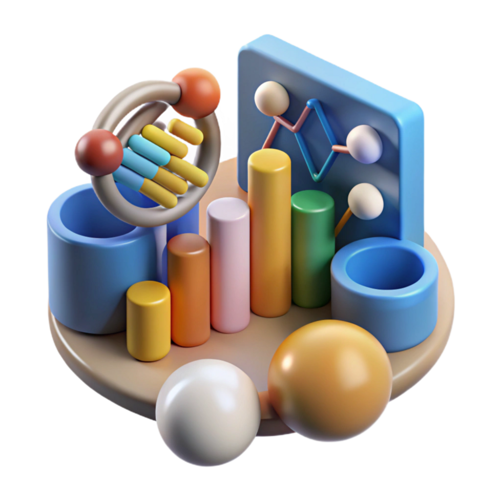 dramatic creative Bioinformatics Data Analysis Visualization Isolated ...