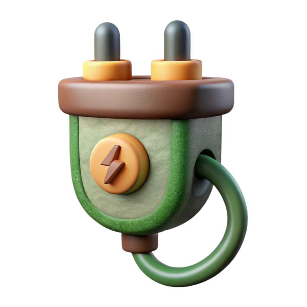 elegant artistic Bio Integrated Power Source Cutout Isolated 4K png