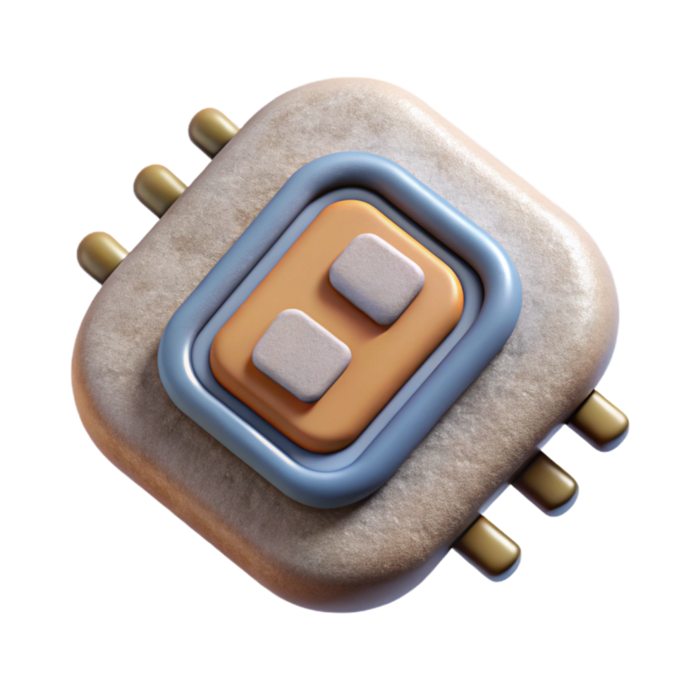 impressive minimalist Bio Integrated Temperature Sensor Patch Transparent Background premium png