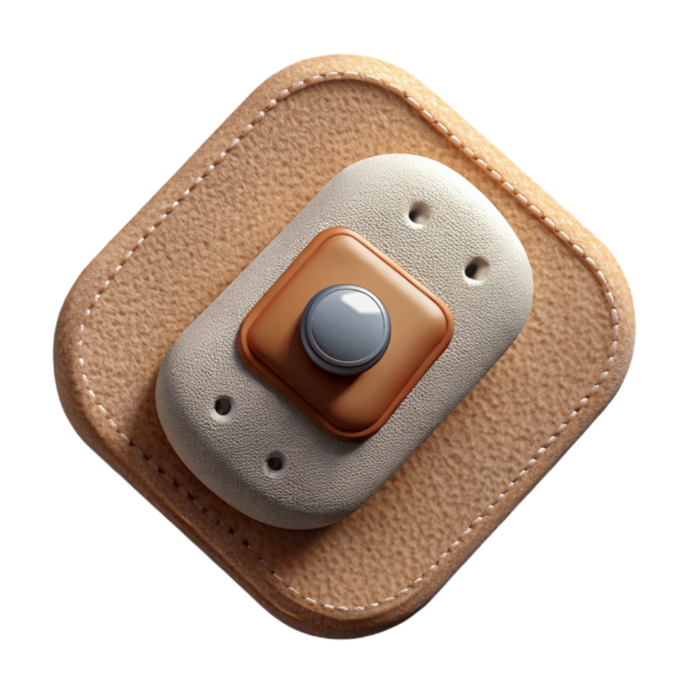 serene artistic Bio Integrated Wearable Sensor Patch Cutout detailed png