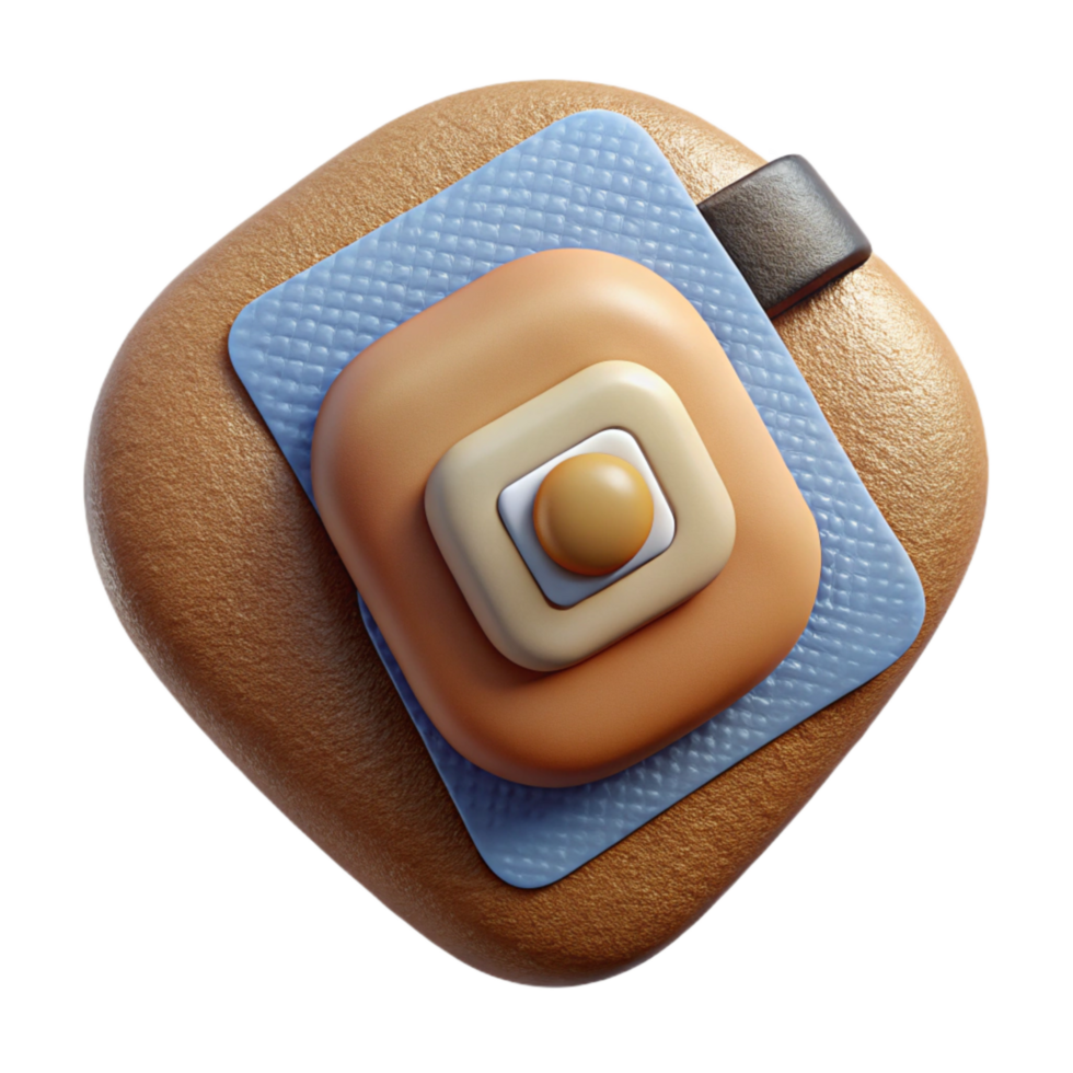 extraordinary modern Bio Integrated Wearable Sensor Patch Cutout high resolution png