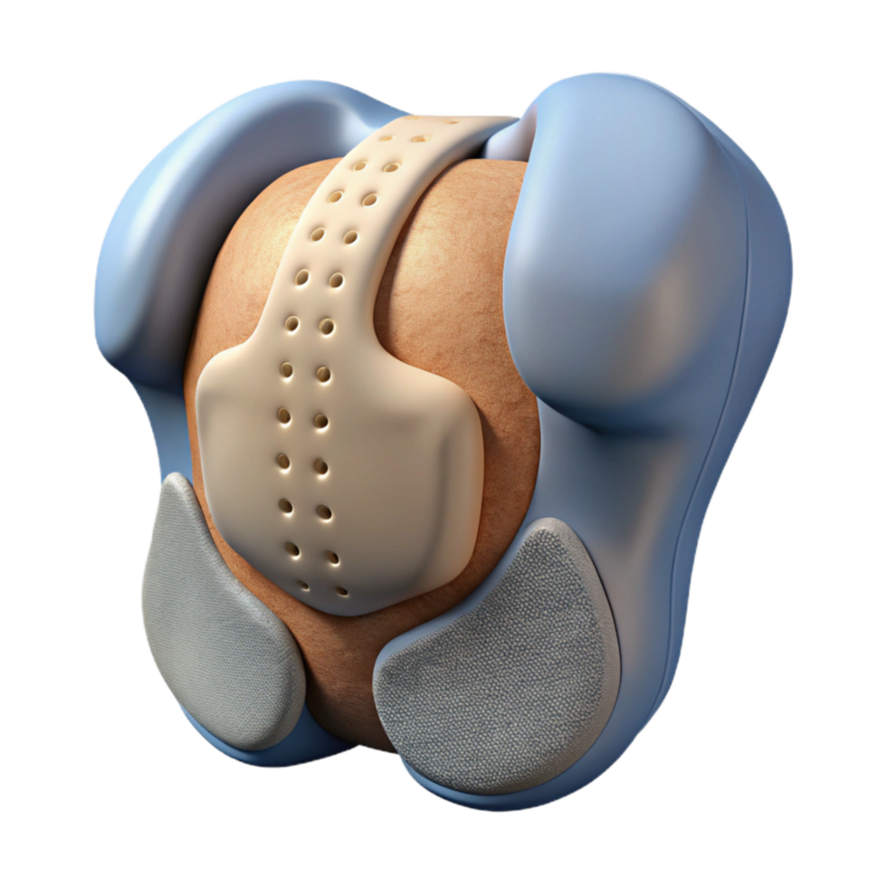 stunning creative Biometric Back Implant Side View Isolated on White high quality png