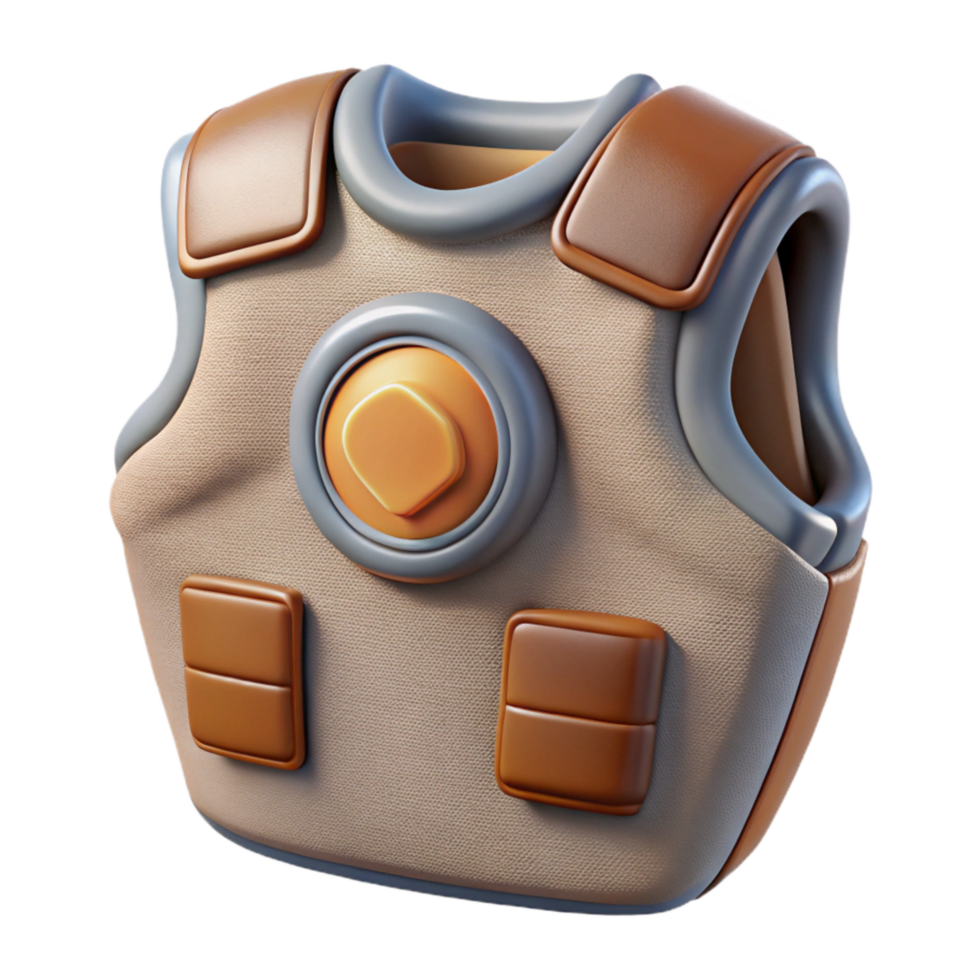 extraordinary modern Biometric Chest Patch Front View Cutout Transparent Background 4K png