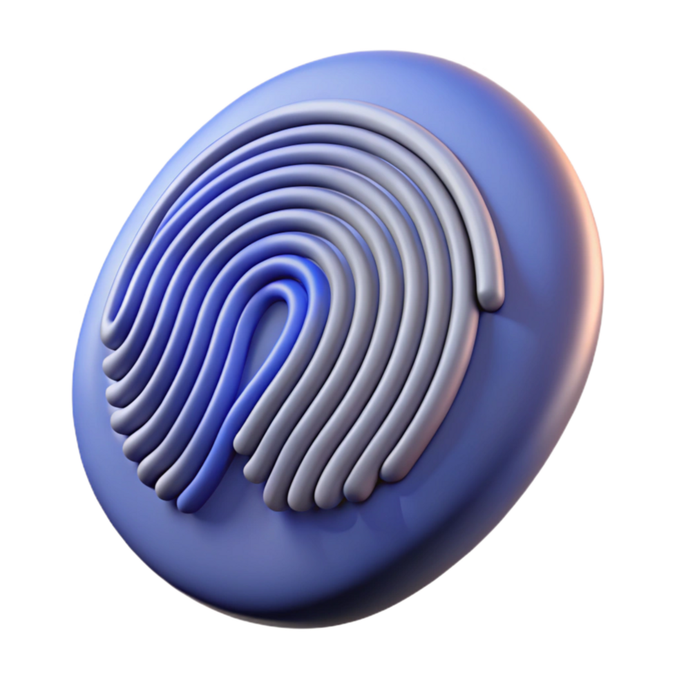 extraordinary vintage Biometric Fingerprint Scanner Cutout Isolated original png