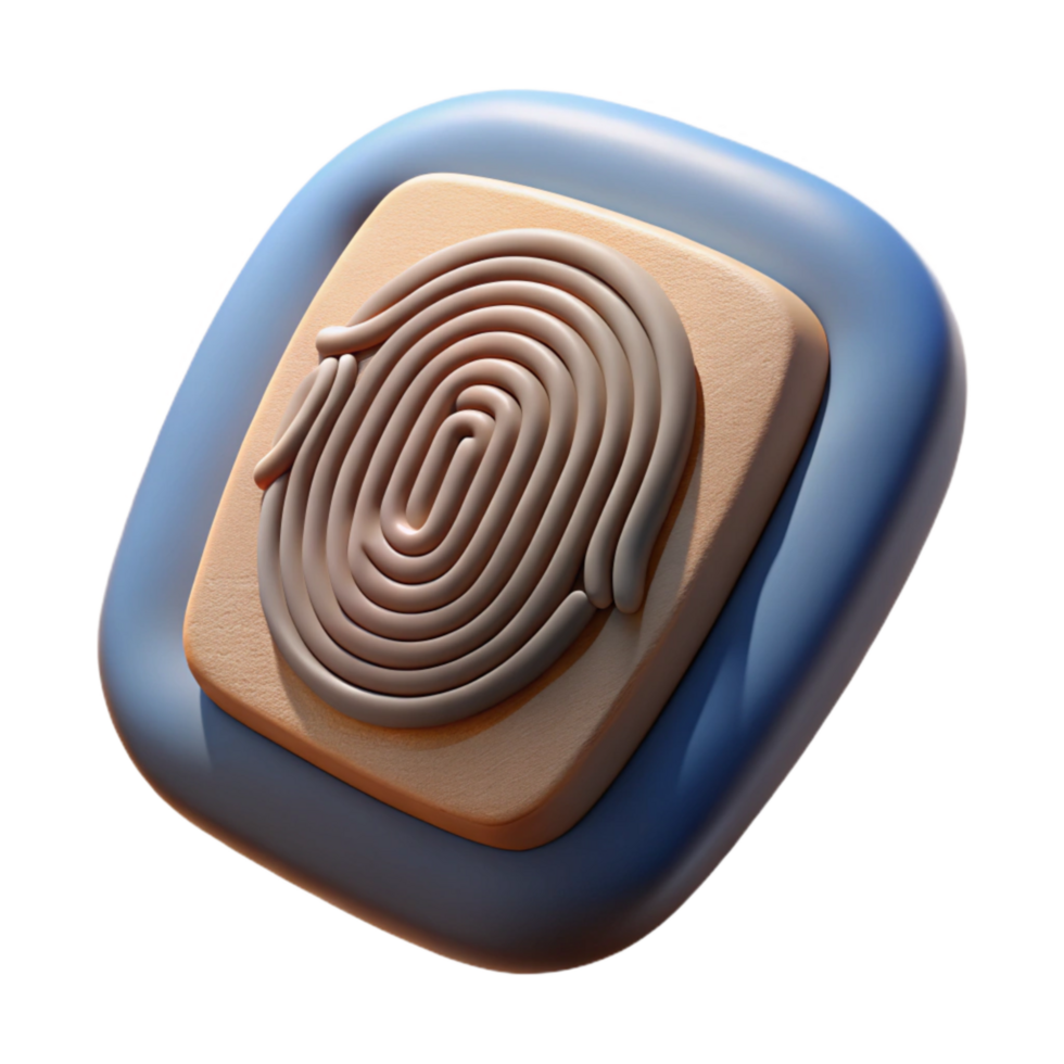 serene rustic Biometric Sensor Patch Isolated Element high resolution png