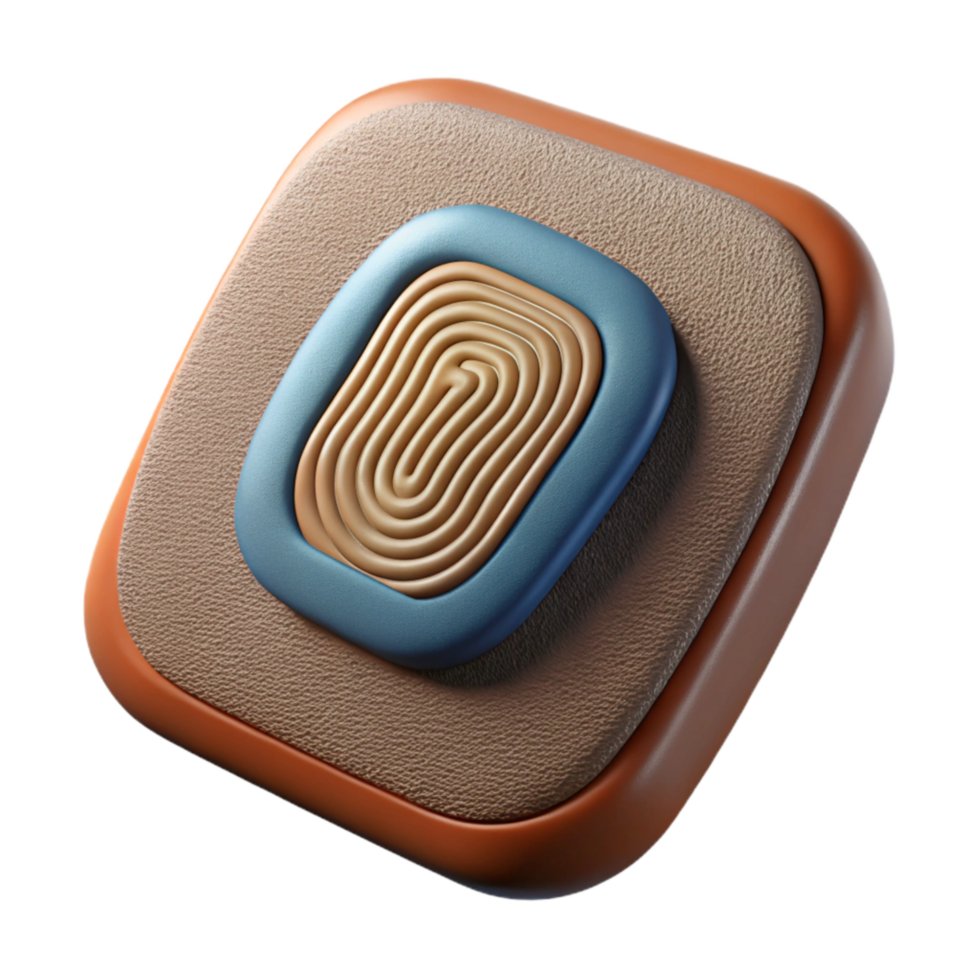 beautiful creative Biometric Sensor Patch Isolated Element high quality png