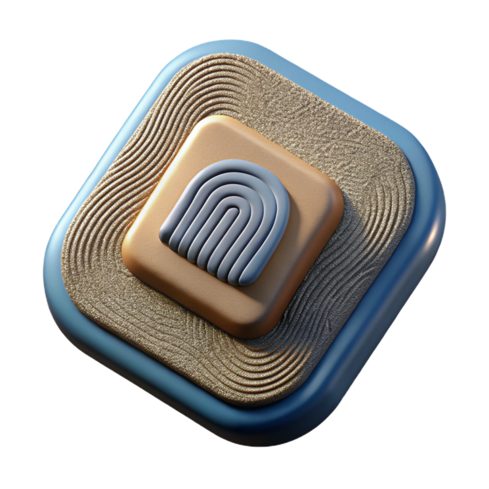 extraordinary traditional Biometric Sensor Patch Isolated Element high quality png