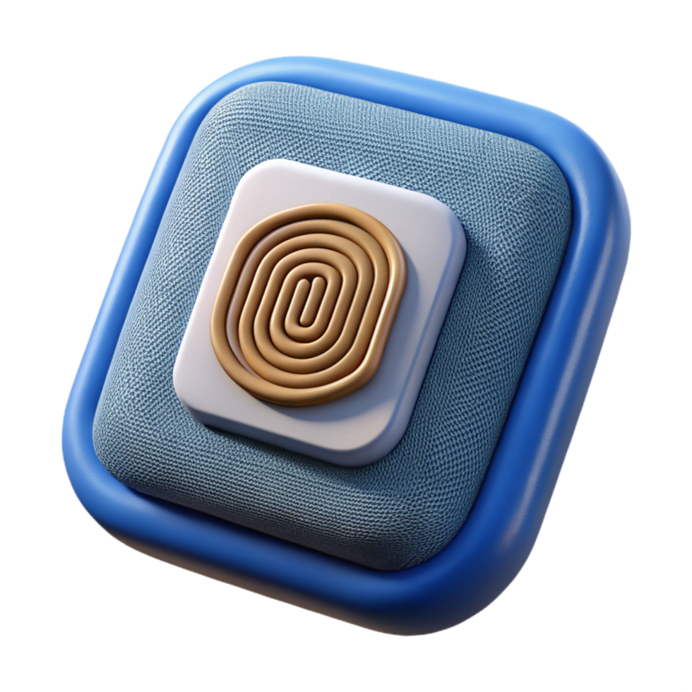 dramatic contemporary Biometric Sensor Patch Isolated Element genuine png