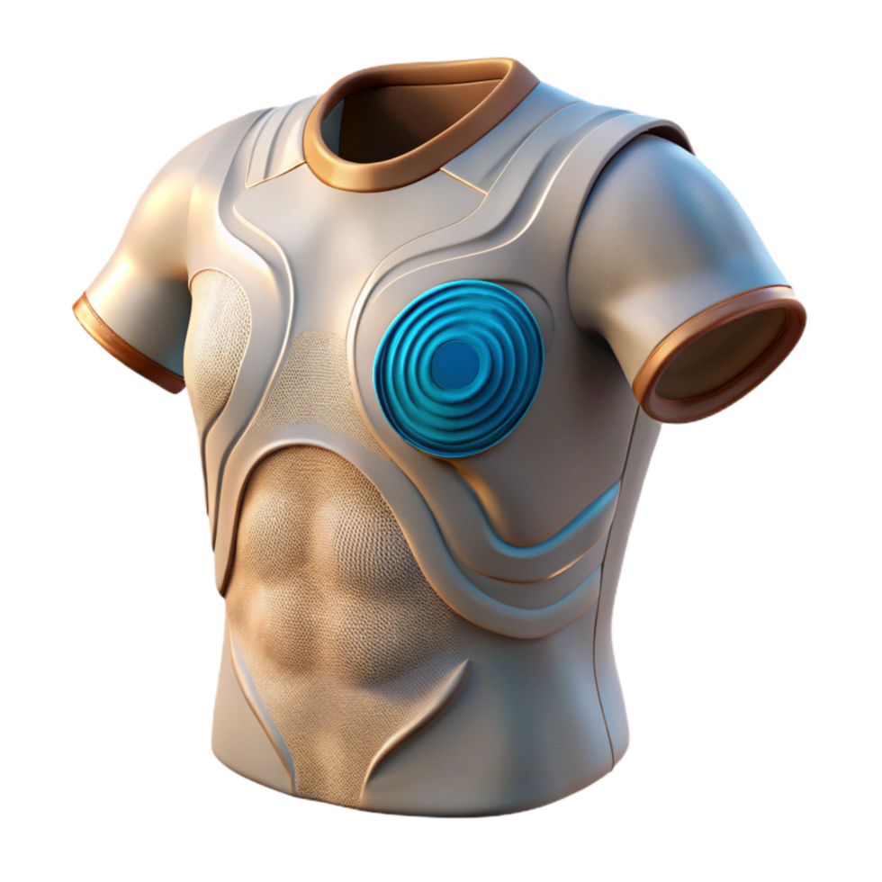 vibrant classic Biometric Undershirt Cutout Transparent Background high resolution png