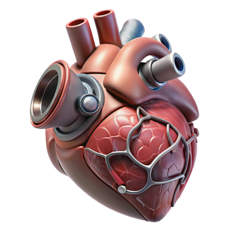 impressive rustic Biomimetic Artificial Heart Isolated high resolution png
