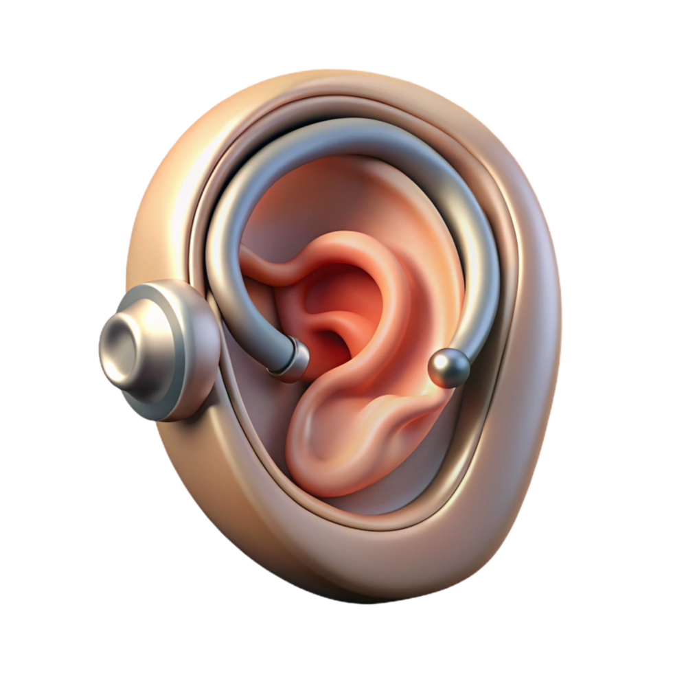 serene classic Bionic Ear Hearing Enhancement Technology Display Isolated high resolution png