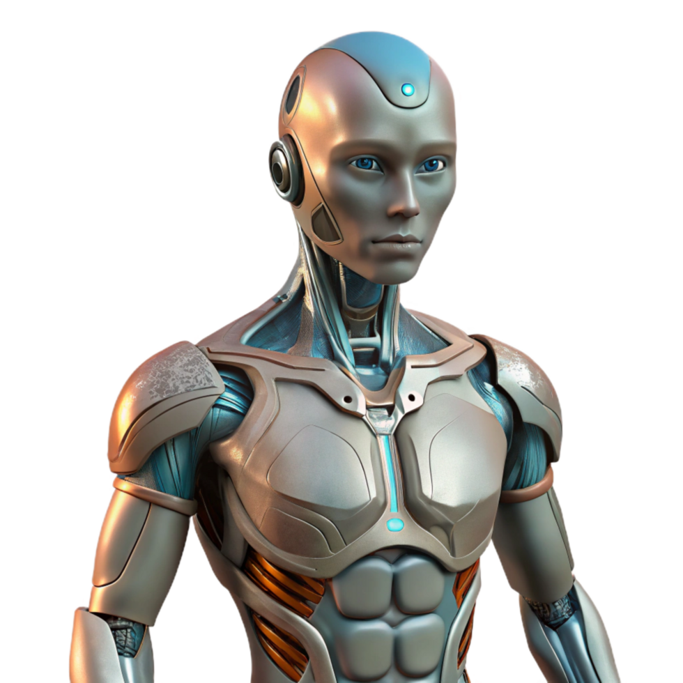impressive classic Bionic Exoskeleton Human Form Isolated professional png