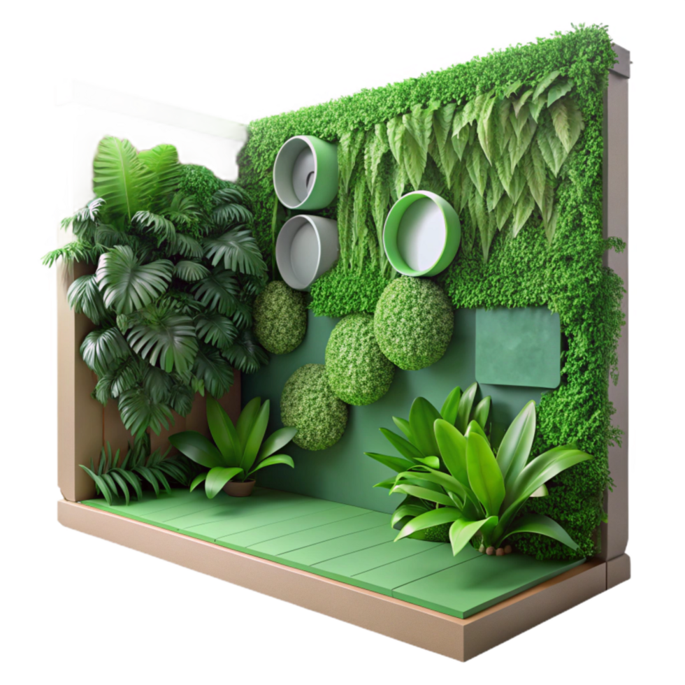 extraordinary modern Biophilic Design Interior Green Wall Cutout original png