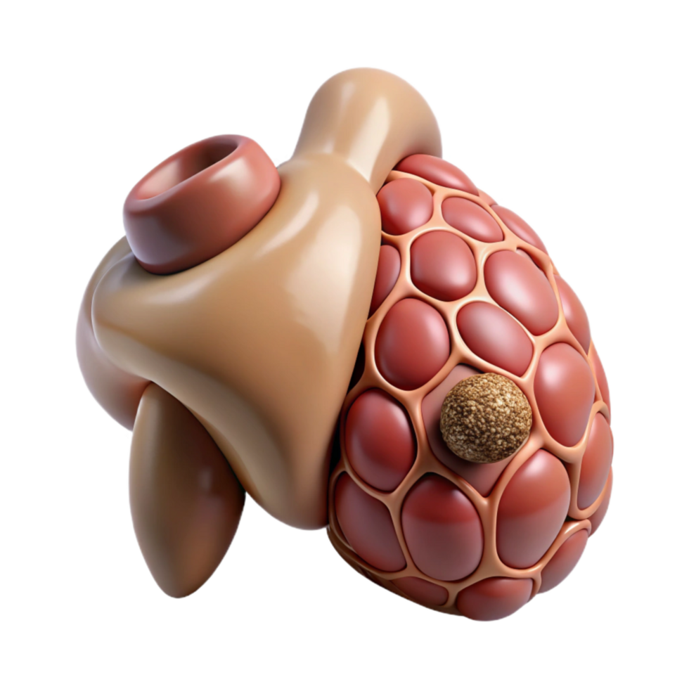 serene abstract Bioprinting Organ Tissue 3d Render Cutout high quality png