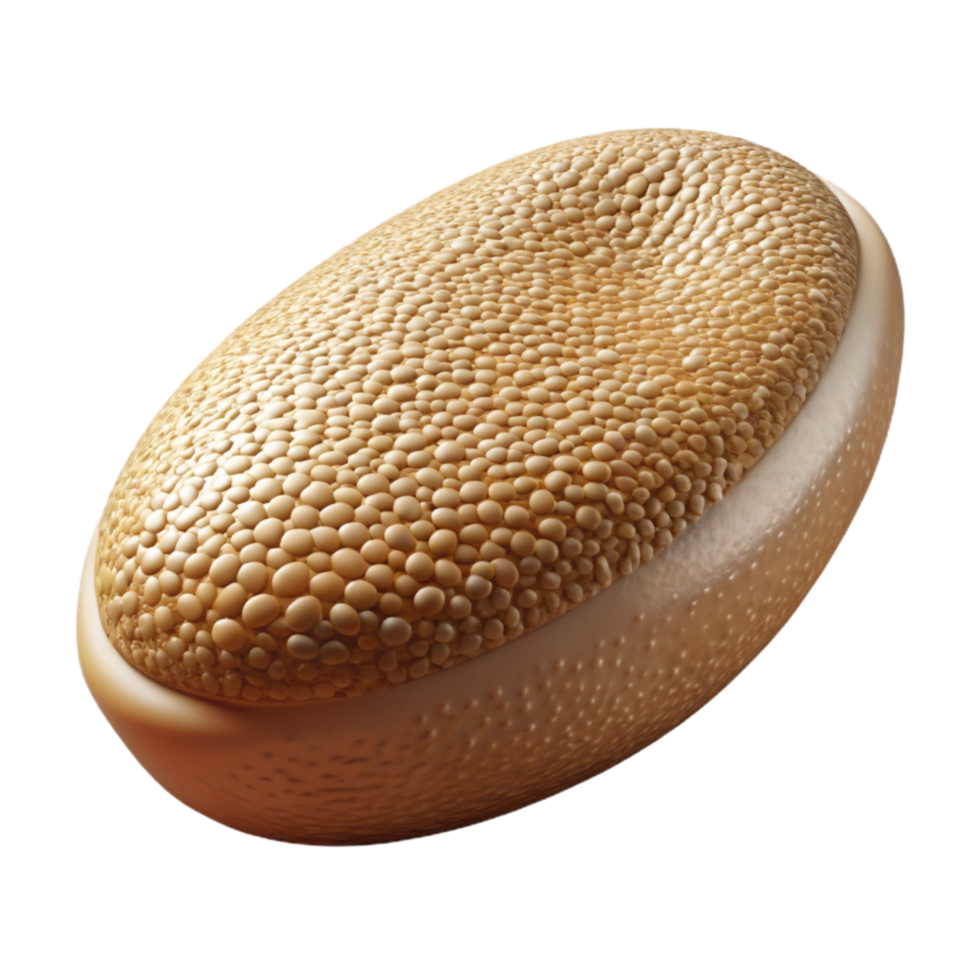stunning vintage Bio Printed Sesame Seed Small Oval Isolated Element original png