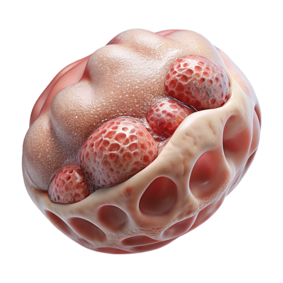 serene traditional Bioprinting Human Tissue Close Up Transparent Background authentic png