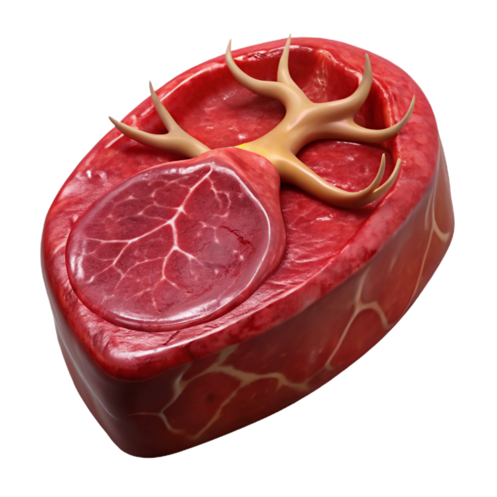 wonderful artistic Bioreactor Grown Venison Steak Isolated Transparent Background premium png