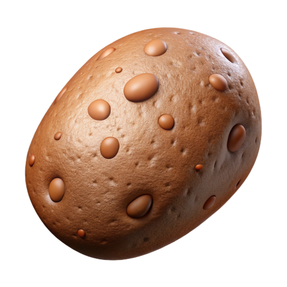 serene artistic Bioreactor Potato Brown Skin Isolated Element exclusive png