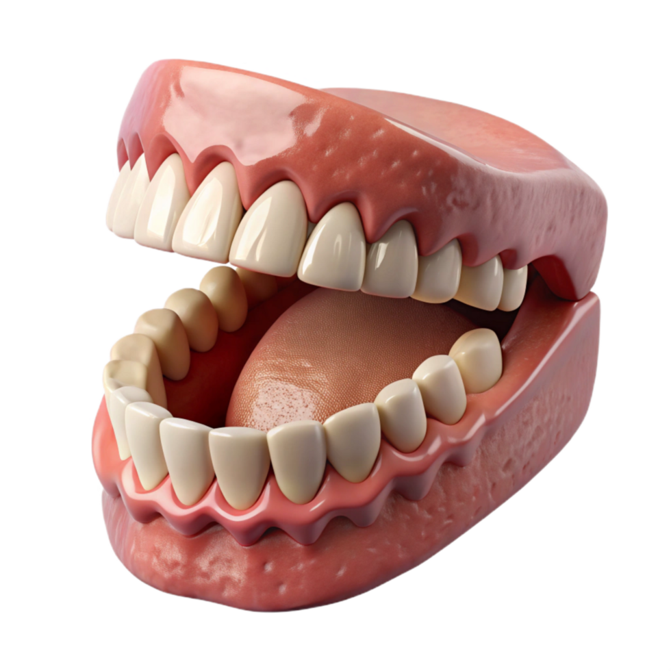 magnificent contemporary Biorobotic Jaw Open Showing Teeth Cutout original png