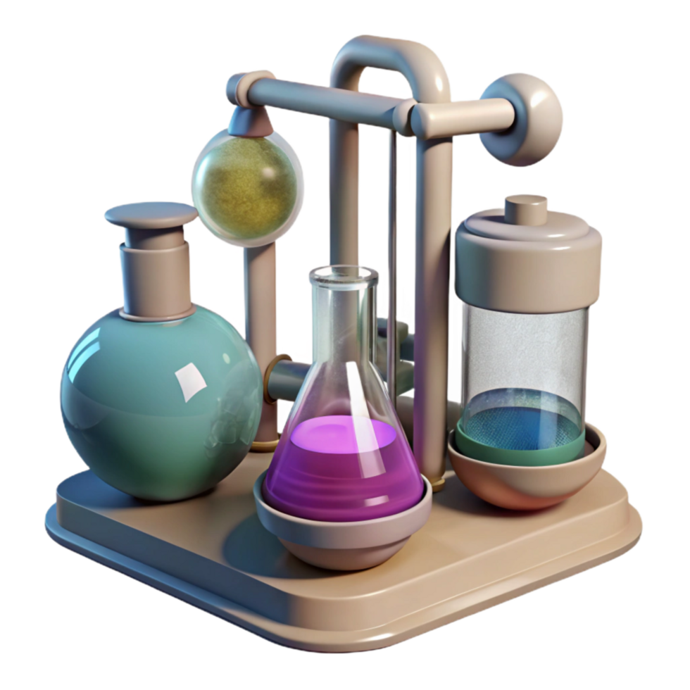 serene minimalist Biotechnology Research Lab Equipment Transparent Cutout authentic png