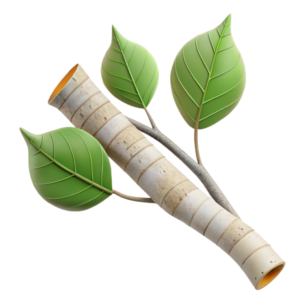 magnificent minimalist Birch Tree Branch with Leaves Autumn Colors Transparent high quality png