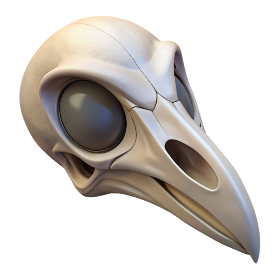 impressive classic Bird Skull Biomimicry Study Isolated genuine png