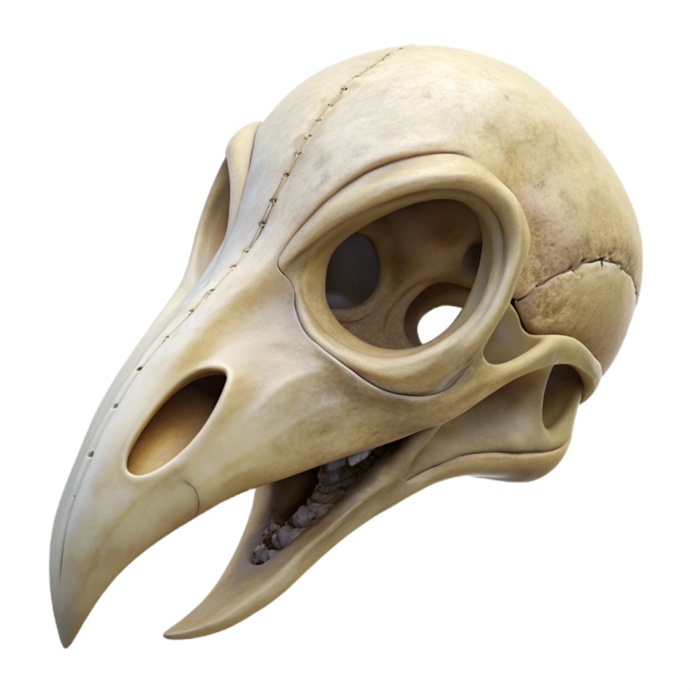 stunning traditional Bird Skull Biomimicry Study Isolated premium png