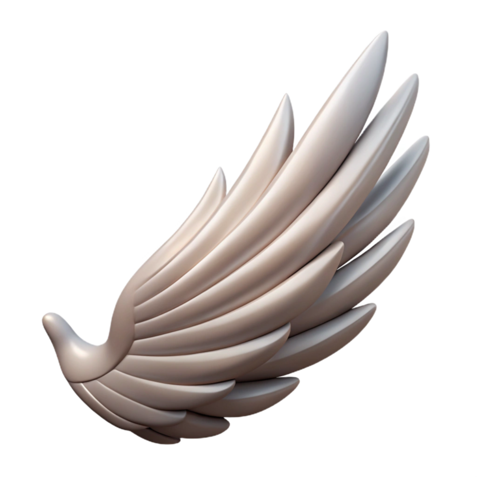 dramatic modern Bird Wing in Motion Cutout 4K png