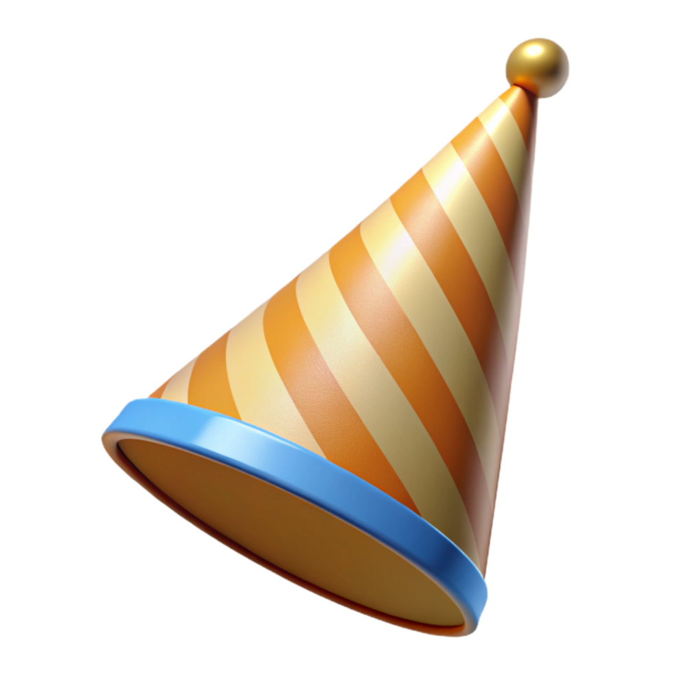 wonderful contemporary Birthday Party Hat Cutout with Cone Shape Transparent Background professional png