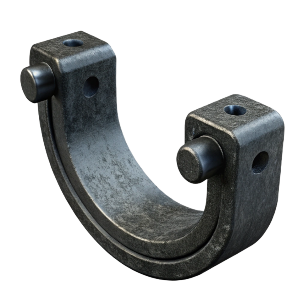 magnificent artistic Black 3d Printed Bracket Isolated Element premium png