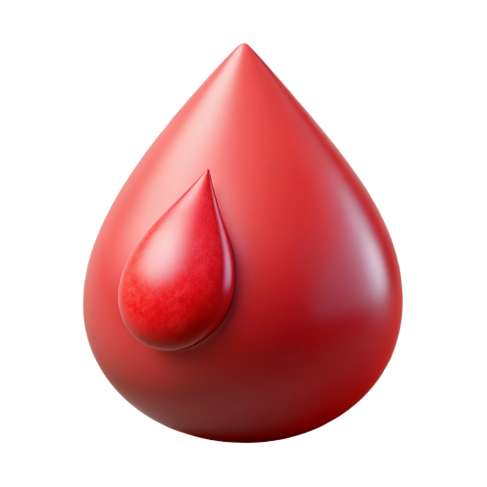 impressive abstract Blood Drop Icon Red Transparent Background premium png