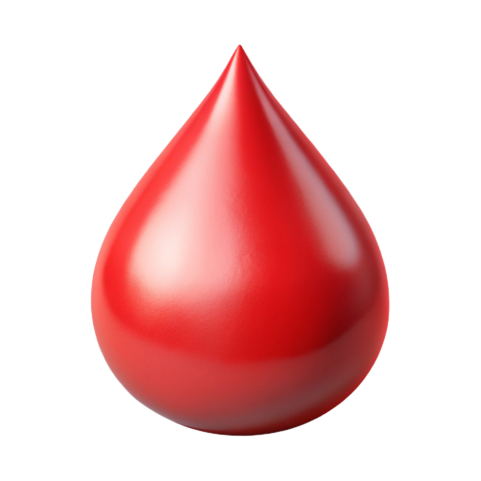 impressive artistic Blood Drop Red Realistic Transparent Background high resolution png
