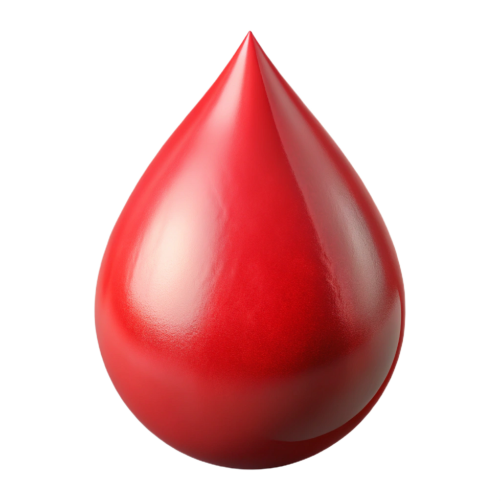 wonderful abstract Blood Drop Red Realistic Transparent Background high quality png