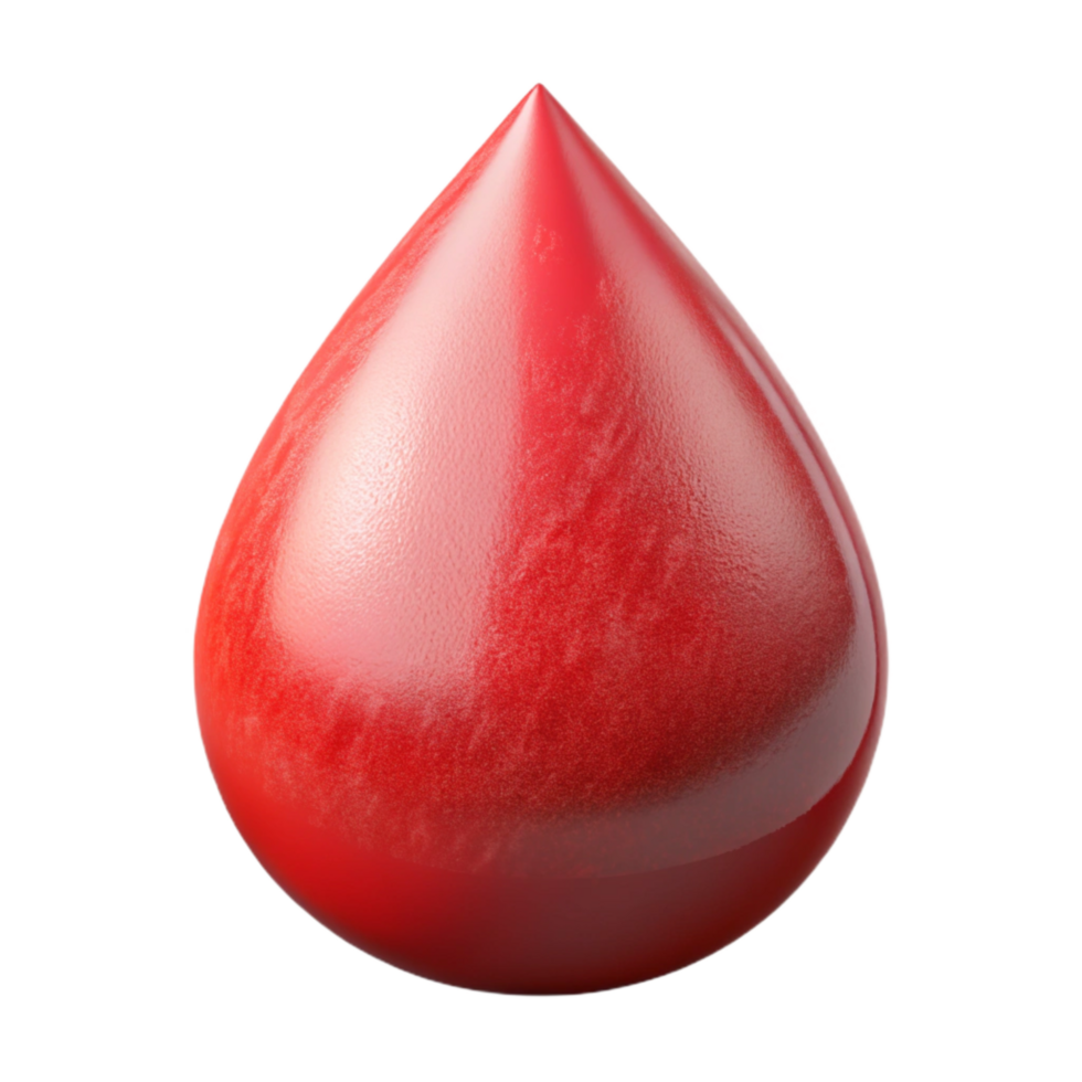 serene classic Blood Drop Icon Red Transparent Background high resolution png