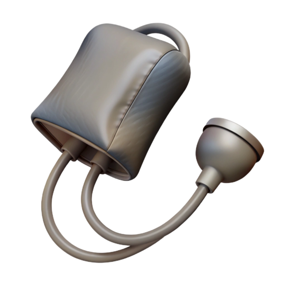 magnificent classic Blood Pressure Cuff Gray Inflated Isolated Element original png