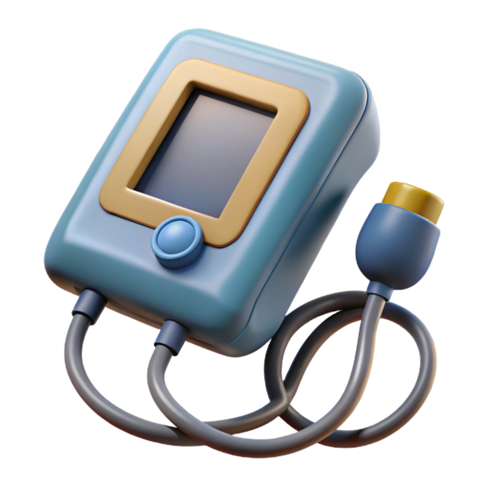 stunning rustic Blood Pressure Monitor Digital Display Isolated professional png