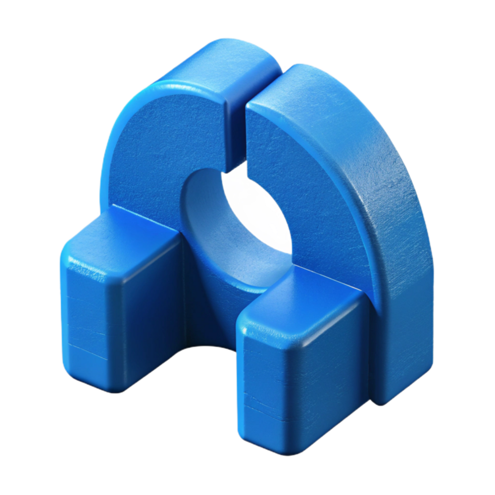 serene vintage Blue 3d Printed Bracket Cutout Element 4K png