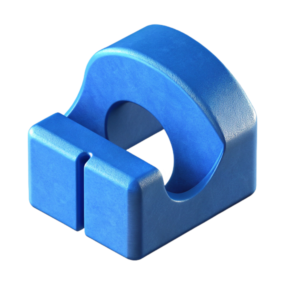 wonderful abstract Blue 3d Printed Bracket Cutout Element original png