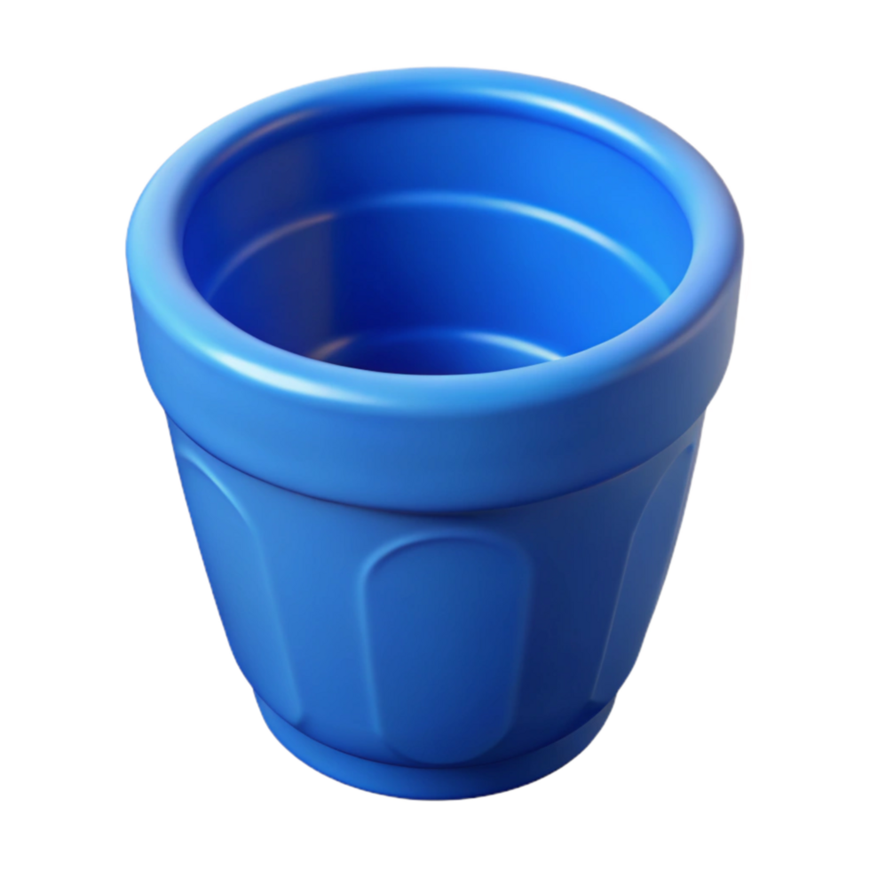 wonderful abstract Blue Plastic Water Cup Cutout Isolated authentic png