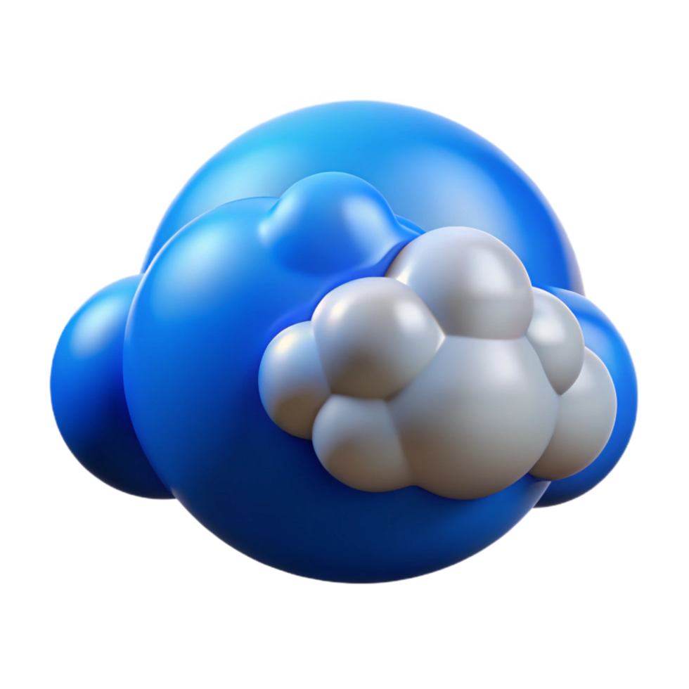 beautiful creative Blue Sky with Clouds Panoramic View Cutout detailed png