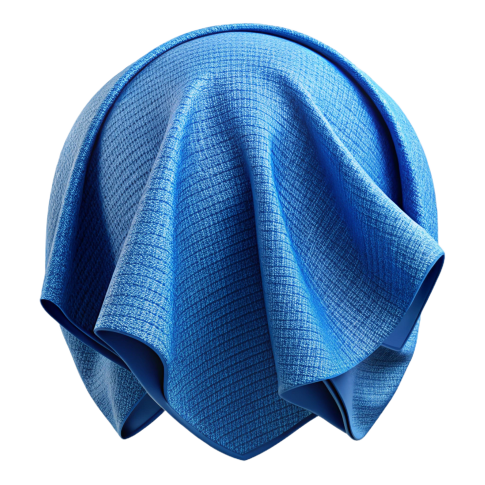 extraordinary artistic Blue Smart Fabric Texture Cutout Isolated original png