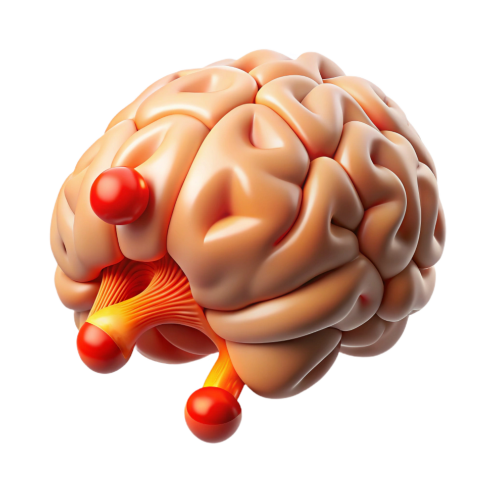 vibrant classic Brain Activity Visual Firing Neurons Cutout original png