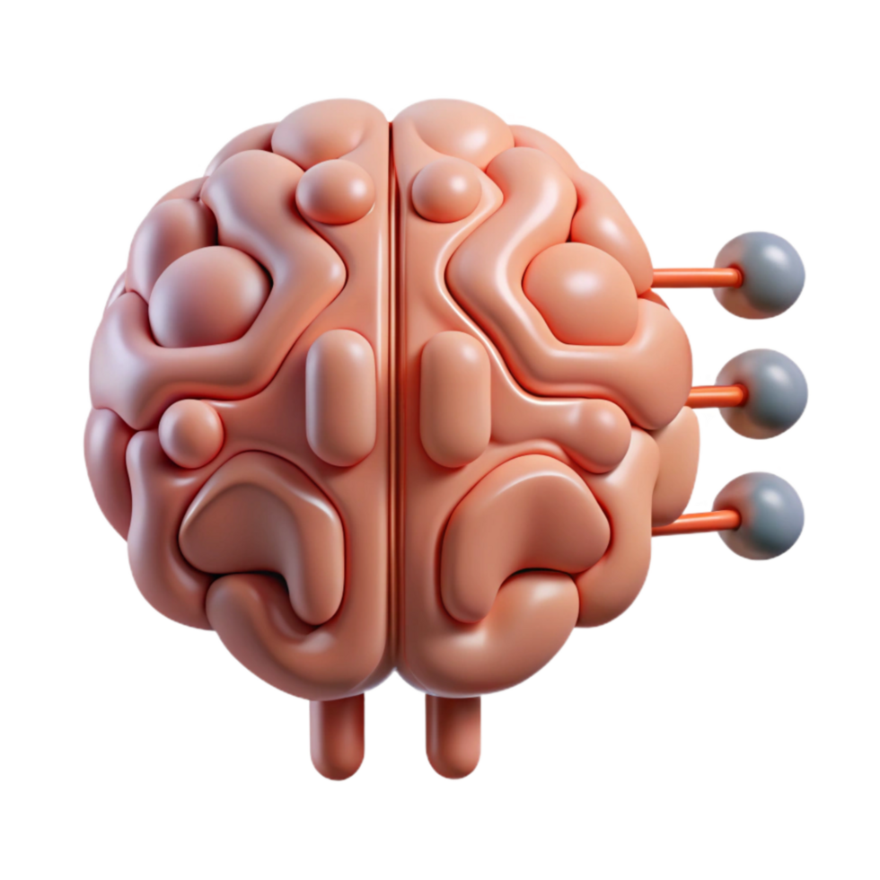 stunning traditional Brain Circuit Diagram Cutout on Transparent Background genuine png