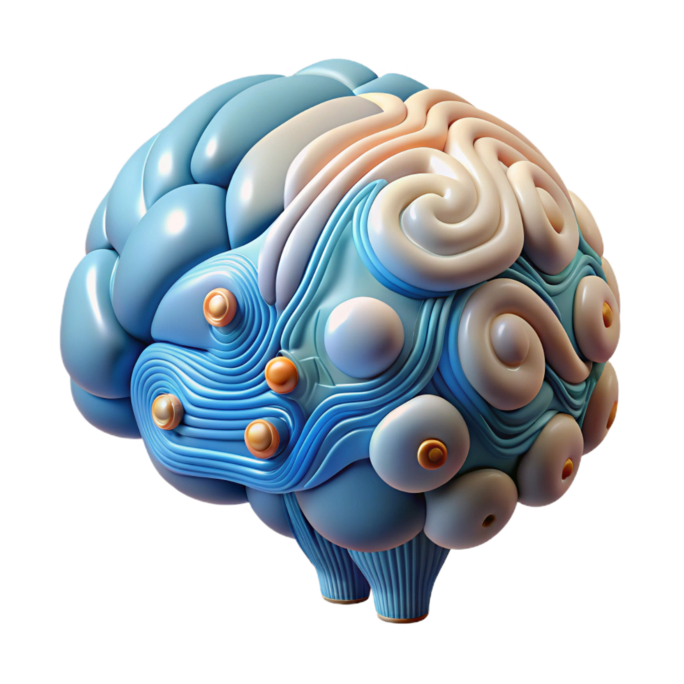 magnificent rustic Brain Circuitry Abstract Design Transparent Background high resolution png