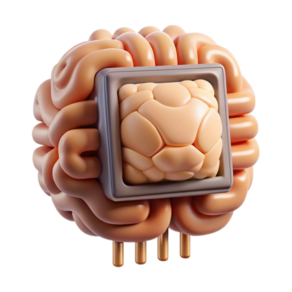 vibrant creative Brain Implant Chip Microchip Design Cutout exclusive png